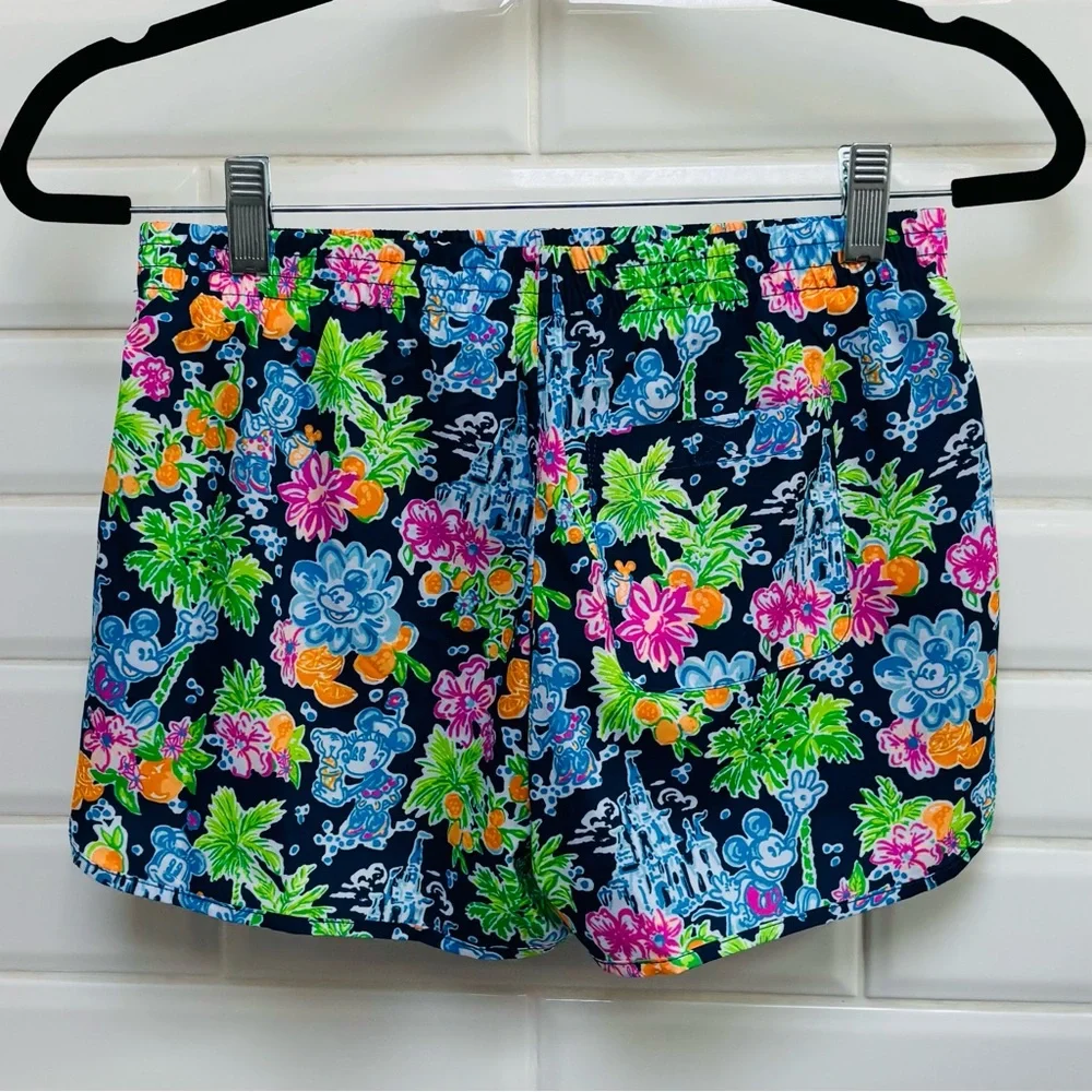 NWT XS Disney X Lilly Pulitzer Ocean Trail Short, Lilly Loves Disney - Picture 3 of 8